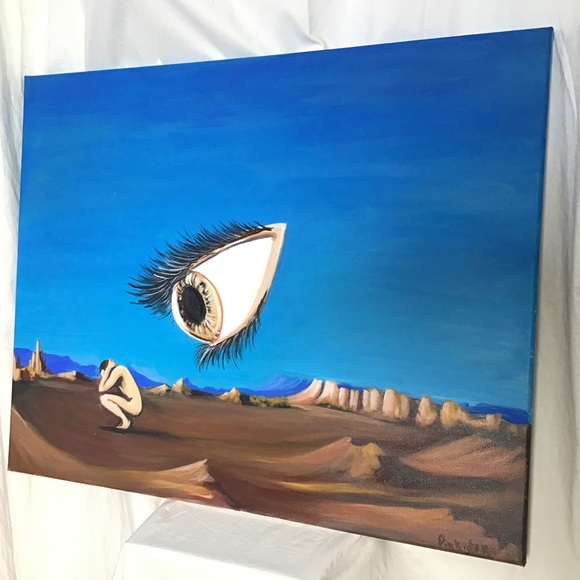 LThe Eye acrylic on canvas - Picture 2 of 16